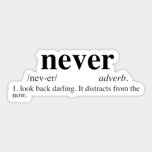 Never Look Back - Dictionary - Edna Mode Sticker